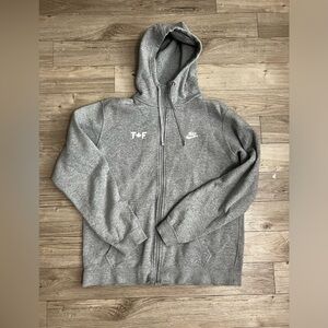 Nike - Athletics Canada Track and Field Zip-Up Hoodie - Grey - Size Large